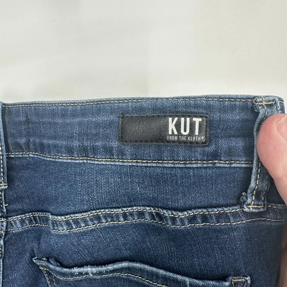 Kut from the Kloth Women's Skinny Jeans‎ Distressed Hem Size 6